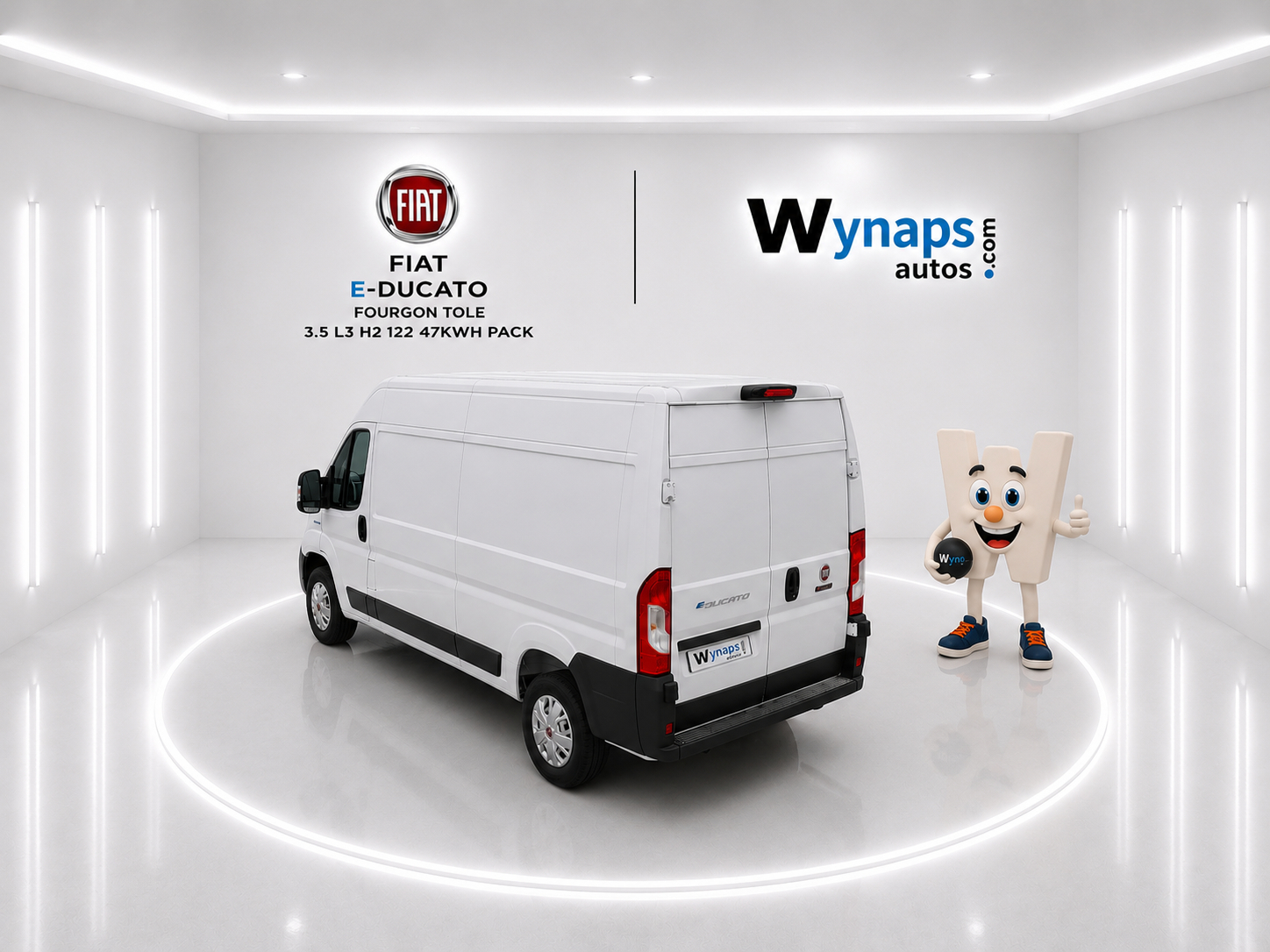 FIAT E-DUCATO FOURGON TOLE 3.5 L3 H2 122 47KWH PACK