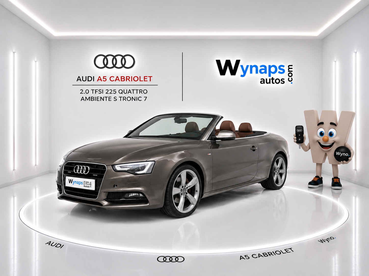 AUDI A5 CABRIOLET 2.0 TFSI 225 Quattro Ambiente S tronic 7 (moteur échange standard)