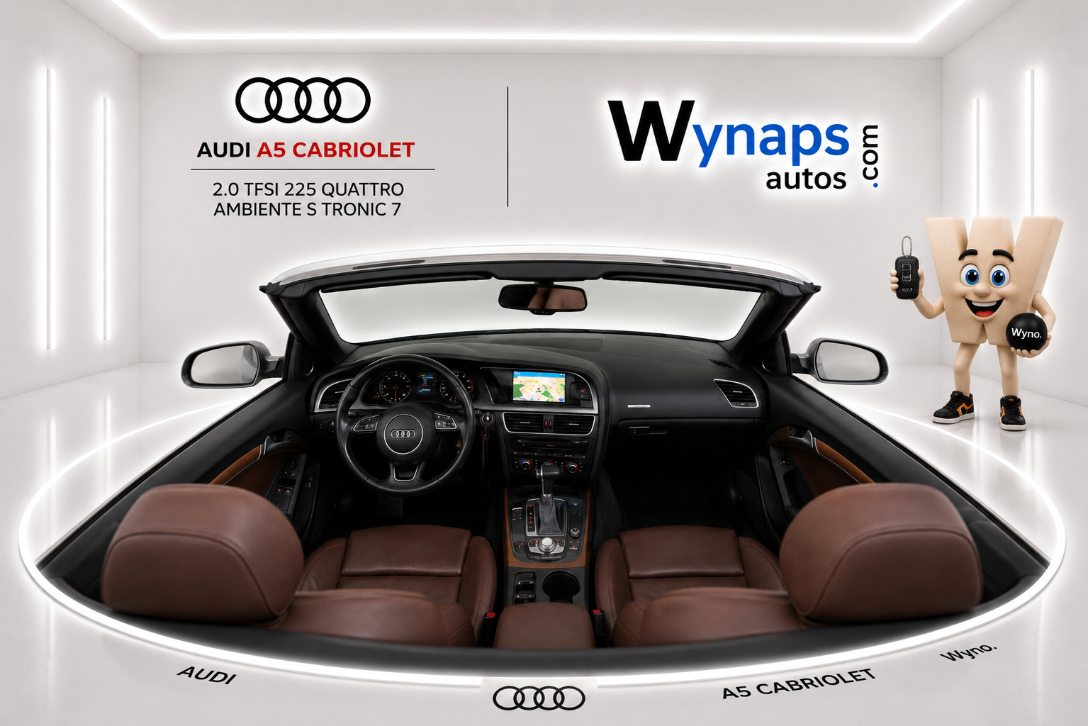 AUDI A5 CABRIOLET 2.0 TFSI 225 Quattro Ambiente S tronic 7 (moteur échange standard)