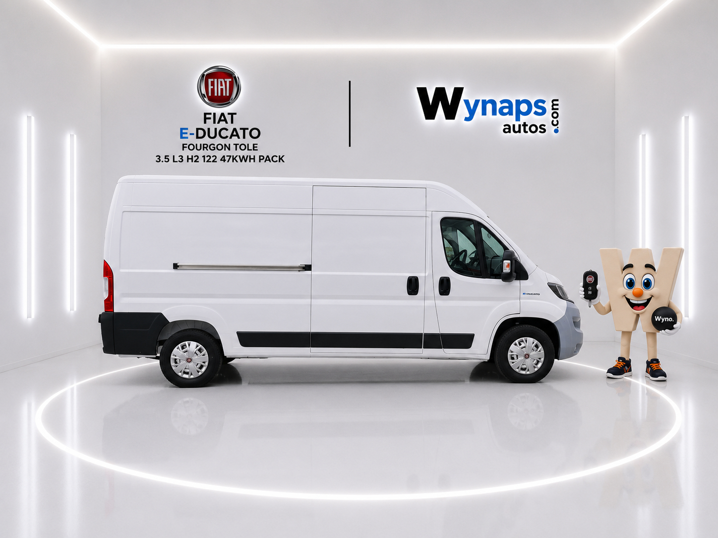 FIAT E-DUCATO FOURGON TOLE 3.5 L3 H2 122 47KWH PACK