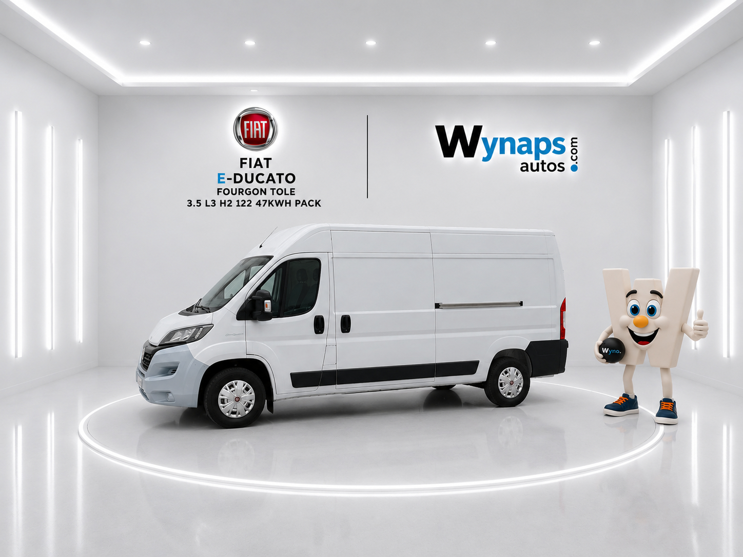 FIAT E-DUCATO FOURGON TOLE 3.5 L3 H2 122 47KWH PACK