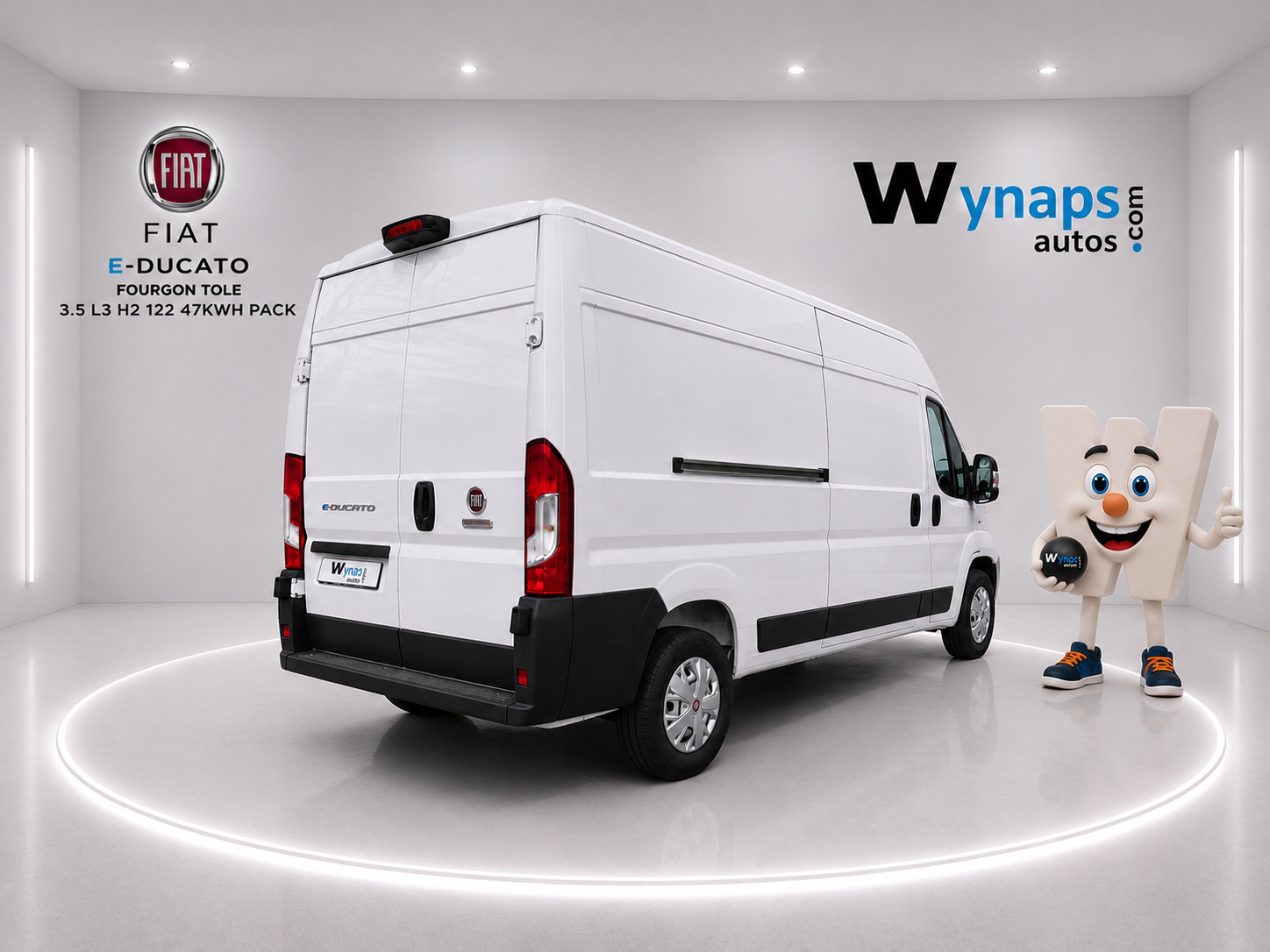 FIAT E-DUCATO FOURGON TOLE 3.5 L3 H2 122 47KWH PACK