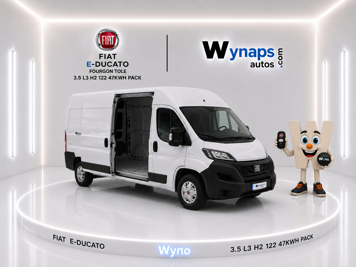 FIAT E-DUCATO FOURGON TOLE 3.5 L3 H2 122 47KWH PACK