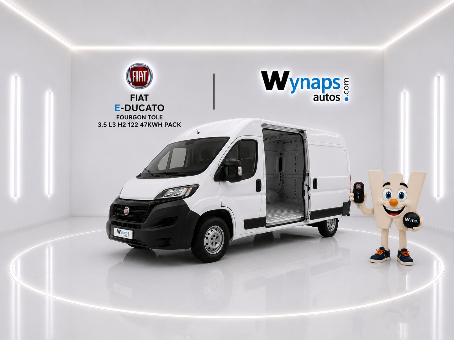 FIAT E-DUCATO FOURGON TOLE 3.5 L3 H2 122 47KWH PACK