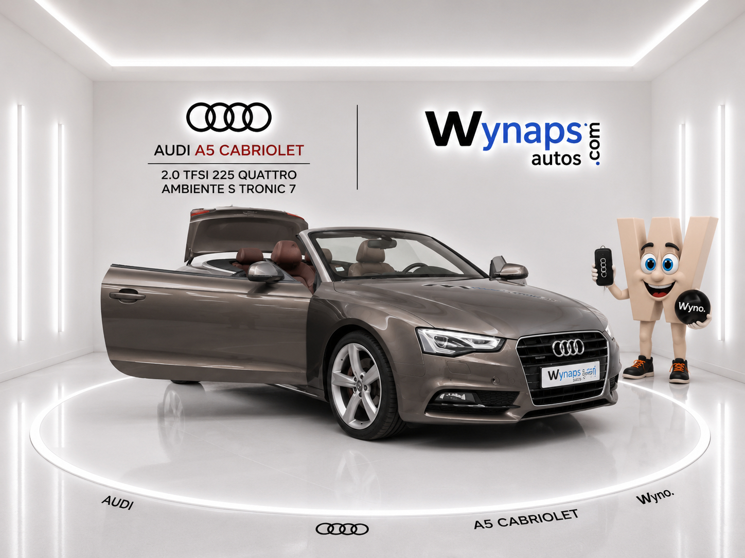 AUDI A5 CABRIOLET 2.0 TFSI 225 Quattro Ambiente S tronic 7 (moteur échange standard)