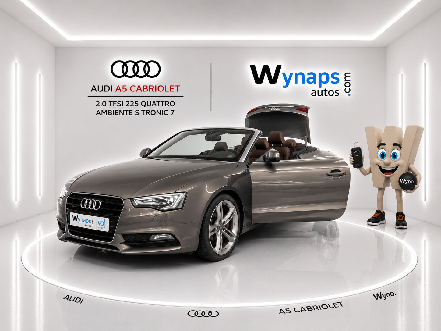 AUDI A5 CABRIOLET 2.0 TFSI 225 Quattro Ambiente S tronic 7 (moteur échange standard)