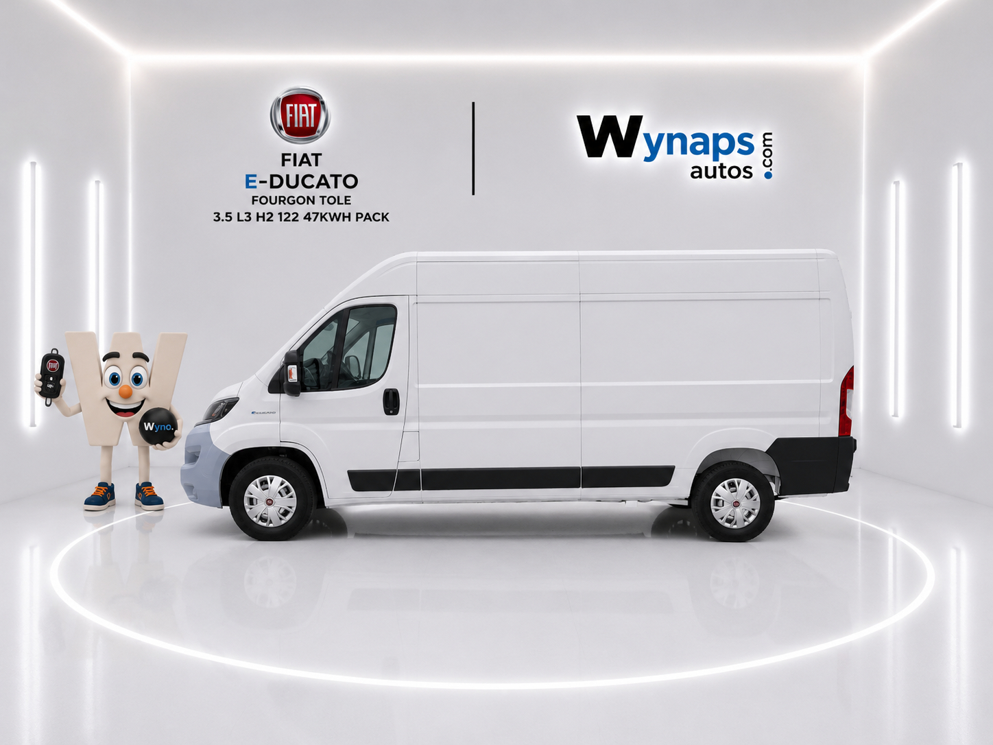FIAT E-DUCATO FOURGON TOLE 3.5 L3 H2 122 47KWH PACK