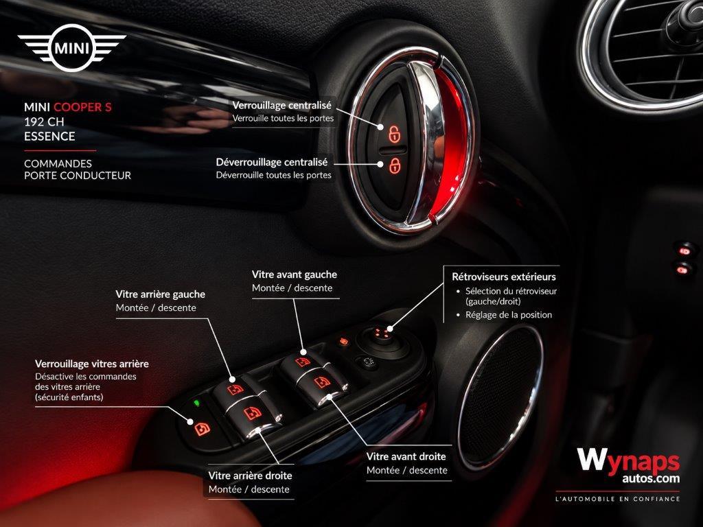MINI HATCH 5 PORTES F55 Cooper S 192 ch BVA6 Finition Red Hot Chili  (dépots vente)