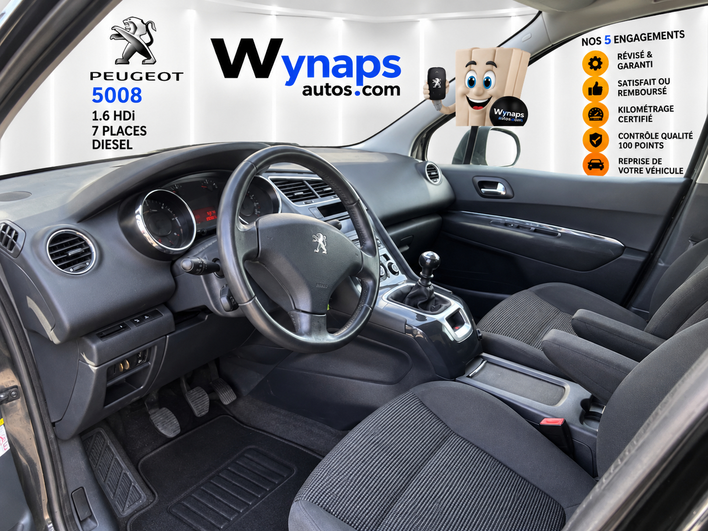 PEUGEOT 5008 BUSINESS 1.6 HDi 112ch FAP BVM6 Business Pack 7pl