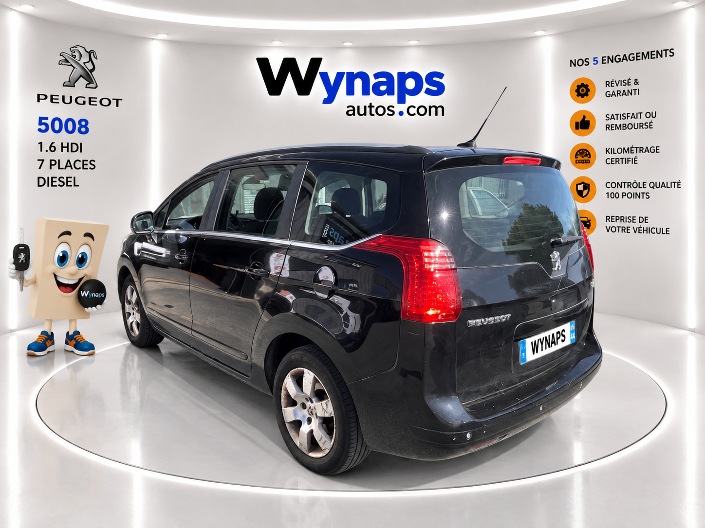 PEUGEOT 5008 BUSINESS 1.6 HDi 112ch FAP BVM6 Business Pack 7pl