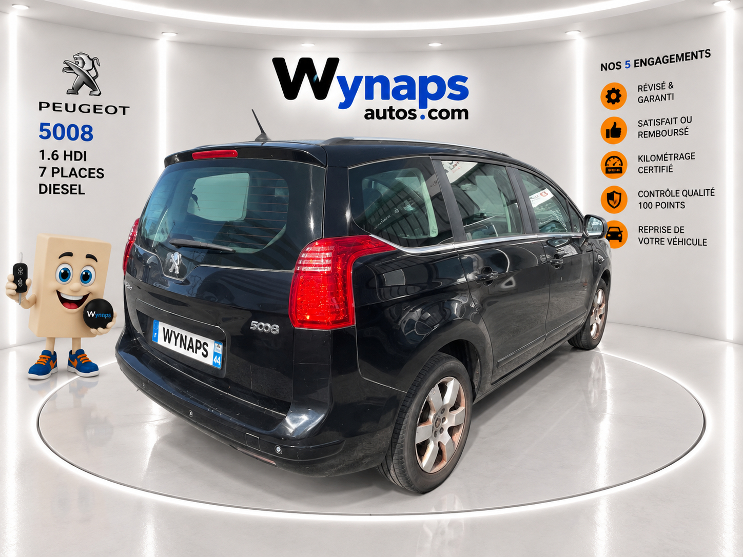 PEUGEOT 5008 BUSINESS 1.6 HDi 112ch FAP BVM6 Business Pack 7pl